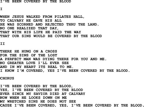 by the blood lyrics|By The Blood Lyrics